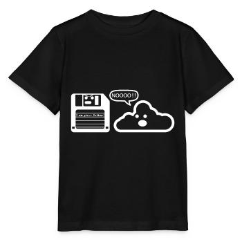 Diskette Cloud Programmierer - Stanley/Stella Kinder T-Shirt MINI CREATOR  - Schwarz - Vorne - Mikhail (115cm)