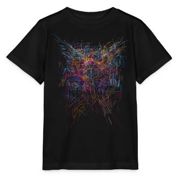 Sci-Fi Horror Design - T-shirt bio MINI CREATOR Stanley/Stella Enfant - noir - Devant - Mikhail (115cm)