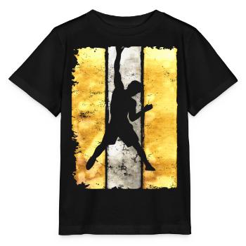 Escalade - Escalade - Mur d’escalade - Bouldern - T-shirt bio MINI CREATOR Stanley/Stella Enfant - noir - Devant - Mikhail (115cm)