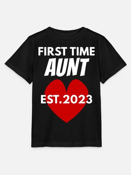 Tante werden 2023 - Stanley/Stella Kinder T-Shirt MINI CREATOR  - Schwarz