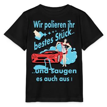 Car wash - Stanley/Stella MINI CREATOR Kids’ T-Shirt - black - Front - Mikhail (115cm)