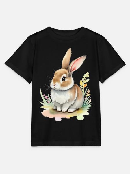 süßes Häschen - Stanley/Stella Kinder T-Shirt MINI CREATOR - Schwarz