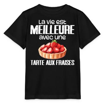Strawberry Pie - Stanley/Stella MINI CREATOR Kids’ T-Shirt - black - Front - Mikhail (115cm)