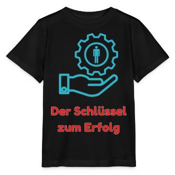 La clé du succès - T-shirt bio MINI CREATOR Stanley/Stella Enfant - noir - Devant - Mikhail (115cm)