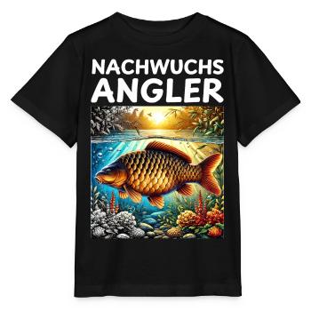 Young Anglers - Carp - Stanley/Stella MINI CREATOR Kids’ T-Shirt - black - Front - Mikhail (115cm)