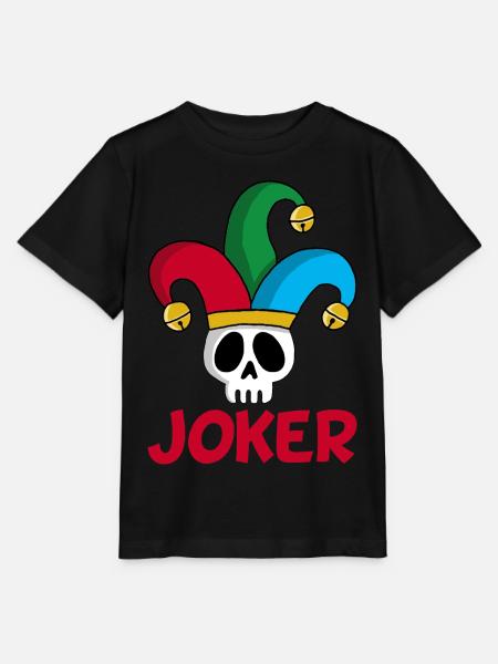 Der Schädel des Jokers - Stanley/Stella Kinder T-Shirt MINI CREATOR  - Schwarz