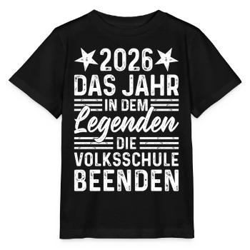 2026 Ending the Year in the Legends of Elementary School - Stanley/Stella MINI CREATOR Kids’ T-Shirt - black - Front - Mikhail (115cm)