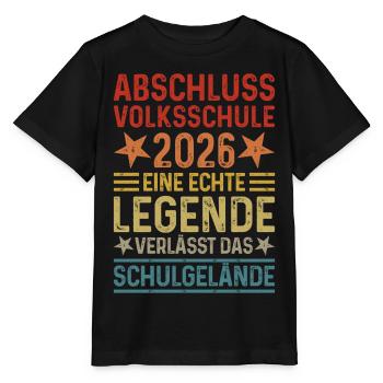 Graduation 2026 elementary school - Stanley/Stella MINI CREATOR Kids’ T-Shirt - black - Front - Mikhail (115cm)