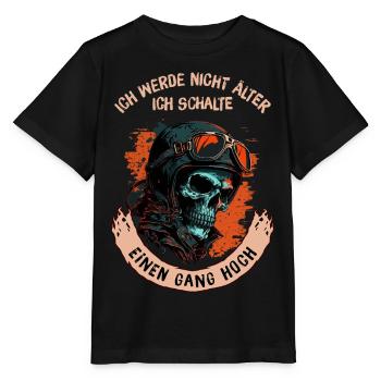 Je ne vieillis pas, je change de vitesse... - T-shirt bio MINI CREATOR Stanley/Stella Enfant - noir - Devant - Mikhail (115cm)