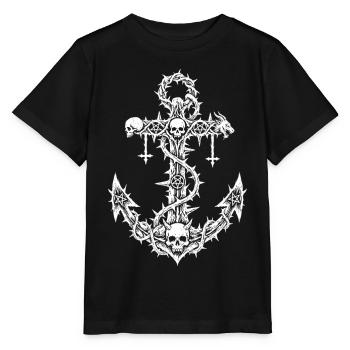 Okkulter Anker – Extreme Metal Art - Stanley/Stella Kinder T-Shirt MINI CREATOR  - Schwarz - Vorne - Mikhail (115cm)