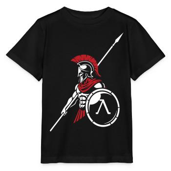 Spartan Royal Guard Spartan Shield Mascot - Stanley/Stella MINI CREATOR Kids’ T-Shirt - black - Front - Mikhail (115cm)