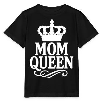 Mom Queen – Vintage Crown Statement Design - T-shirt bio MINI CREATOR Stanley/Stella Enfant - noir - Devant - Mikhail (115cm)