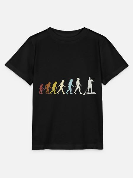Évolution du Stand up Paddle Paddle - T-shirt bio MINI CREATOR Stanley/Stella Enfant - noir