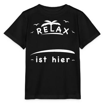 Relax - Stanley/Stella Kinder T-Shirt MINI CREATOR  - Schwarz - Vorne - Mikhail (115cm)