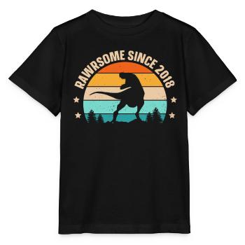 Rawrsome Since 2018 T-Rex 5th Birthday - Stanley/Stella MINI CREATOR Kids’ T-Shirt - black - Front - Mikhail (115cm)