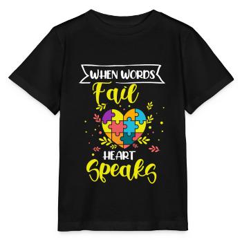 Autisme Cadeau Autiste Asperger TDAH Autisme - T-shirt bio MINI CREATOR Stanley/Stella Enfant - noir - Devant - Mikhail (115cm)