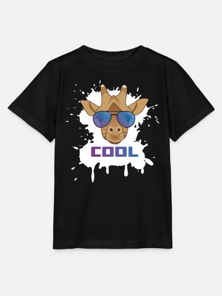 Giraffe cool weiss - Stanley/Stella Kinder T-Shirt MINI CREATOR  - Schwarz
