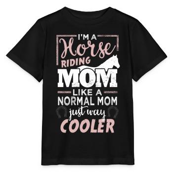 Le sort de cheval « mama de cheval » - T-shirt bio MINI CREATOR Stanley/Stella Enfant - noir - Devant - Mikhail (115cm)