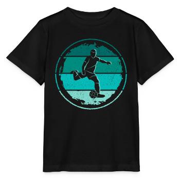 Footballer Player Retro Football Player Football - Stanley/Stella MINI CREATOR Kids’ T-Shirt - black - Front - Mikhail (115cm)