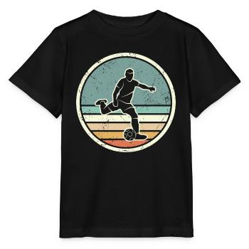 Fußballer Fußballtrainer Vintage Fußballspieler - Stanley/Stella Kinder T-Shirt MINI CREATOR  - Schwarz - Vorne - Mikhail (115cm)