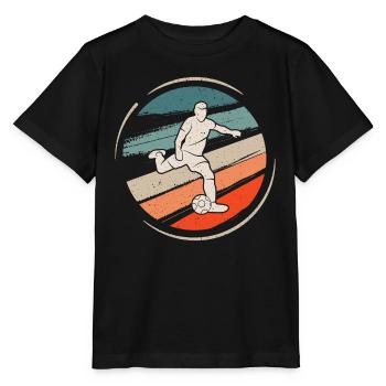 Footballer Retro Football Player Football Player - Stanley/Stella MINI CREATOR Kids’ T-Shirt - black - Front - Mikhail (115cm)