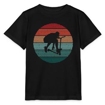 Kick Scooter Vintage Scooter Driver Stunt Scooter - Stanley/Stella MINI CREATOR Kids’ T-Shirt - black - Front - Mikhail (115cm)