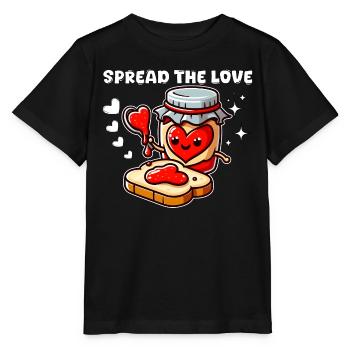 SPREAD THE LOVE - Stanley/Stella MINI CREATOR Kids’ T-Shirt - black - Front - Mikhail (115cm)