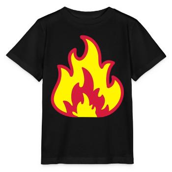 fire__f2 - Stanley/Stella Kinder T-Shirt MINI CREATOR  - Schwarz - Vorne - Mikhail (115cm)
