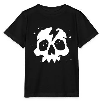 Crâne de foudre - T-shirt bio MINI CREATOR Stanley/Stella Enfant - noir - Devant - Mikhail (115cm)
