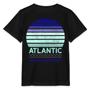 ATLANTIC - Ocean Adventure Sunset Blue, Light blue - Stanley/Stella MINI CREATOR Kids’ T-Shirt - black - Front - Mikhail (115cm)