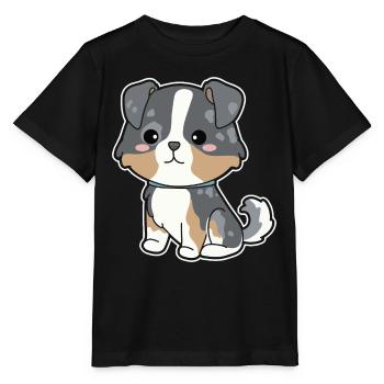 Australian Shepherd - Stanley/Stella MINI CREATOR Kids’ T-Shirt - black - Front - Mikhail (115cm)
