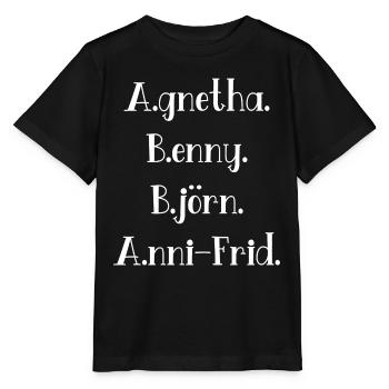 A.B.B.A. - Stanley/Stella MINI CREATOR Kids’ T-Shirt - black - Front - Mikhail (115cm)