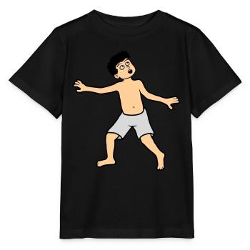Junge hat angst - Stanley/Stella Kinder T-Shirt MINI CREATOR  - Schwarz - Vorne - Mikhail (115cm)