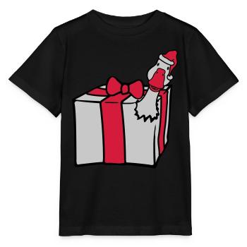 L’oie éclate de cadeau - T-shirt bio MINI CREATOR Stanley/Stella Enfant - noir - Devant - Mikhail (115cm)