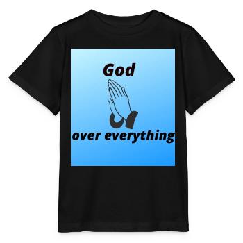 God over everything - T-shirt bio MINI CREATOR Stanley/Stella Enfant - noir - Devant - Mikhail (115cm)