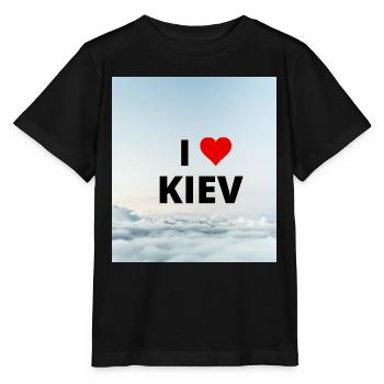 ICH LIEBE KIEW - Stanley/Stella Kinder T-Shirt MINI CREATOR  - Schwarz - Vorne - Mikhail (115cm)