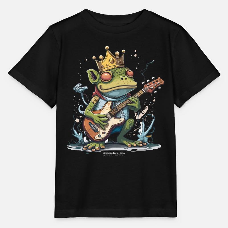 Frosch-Wippe - Stanley/Stella Kinder T-Shirt MINI CREATOR  - Schwarz