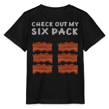 Check out my Sixpack Bacon Lover Crispy - Stanley/Stella MINI CREATOR Kids’ T-Shirt - black - Front - Mikhail (115cm)