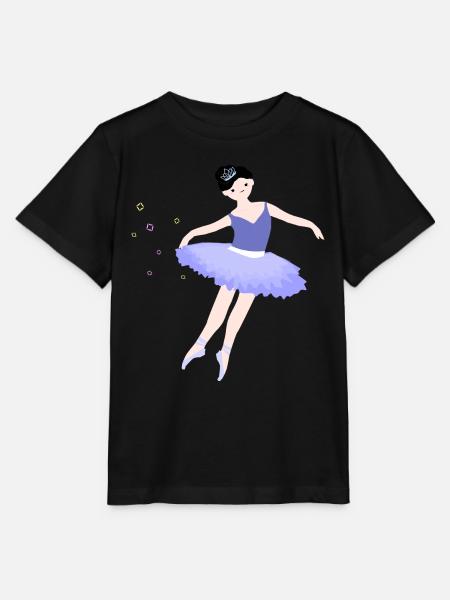 Ballerina Mädchen 4 - Stanley/Stella Kinder T-Shirt MINI CREATOR  - Schwarz