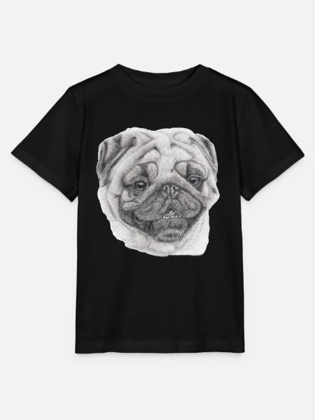 Mops Mops 2 - Stanley/Stella Kinder T-Shirt MINI CREATOR - Schwarz