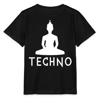 citation de musique techno - T-shirt bio MINI CREATOR Stanley/Stella Enfant - noir - Devant - Mikhail (115cm)