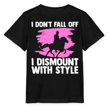 Pferdeliebhaber Reiten Reiten - Stanley/Stella Kinder T-Shirt MINI CREATOR  - Schwarz - Vorne - Mikhail (115cm)