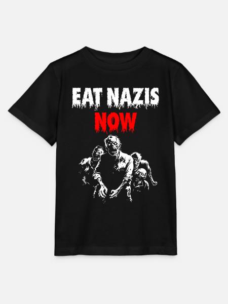 EAT NAZIS NOW - Stanley/Stella Kinder T-Shirt MINI CREATOR - Schwarz