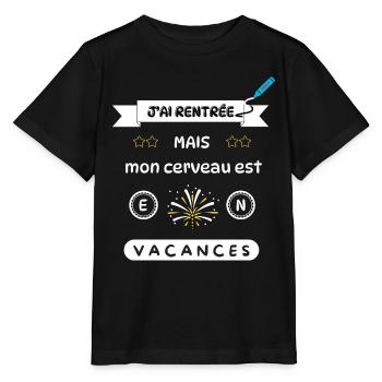 J'AI RENTREE - T-shirt bio MINI CREATOR Stanley/Stella Enfant - noir - Devant - Mikhail (115cm)