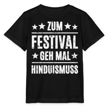 Festival de l’hindouisme - T-shirt bio MINI CREATOR Stanley/Stella Enfant - noir - Devant - Mikhail (115cm)