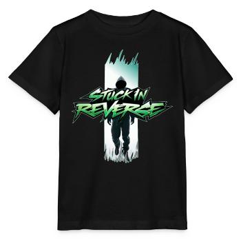 im Rückwärtsgang steckengeblieben - Stanley/Stella Kinder T-Shirt MINI CREATOR  - Schwarz - Vorne - Mikhail (115cm)