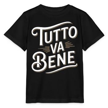 Tutto va bene - T-shirt bio MINI CREATOR Stanley/Stella Enfant - noir - Devant - Mikhail (115cm)
