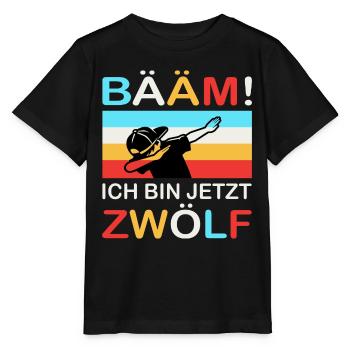 12. Geburtstag Geschenk Zwölf Bääm - Stanley/Stella Kinder T-Shirt MINI CREATOR  - Schwarz - Vorne - Mikhail (115cm)