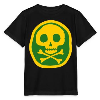 Crâne et os - T-shirt bio MINI CREATOR Stanley/Stella Enfant - noir - Devant - Mikhail (115cm)