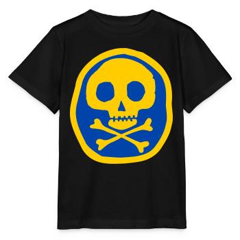 Crâne et os - T-shirt bio MINI CREATOR Stanley/Stella Enfant - noir - Devant - Mikhail (115cm)